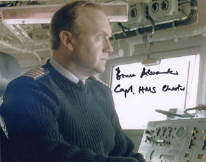 BRUCE ALEXANDER - Captain HMS Chester - James Bond Tomorrow Never Dies - hand signed 10 x 8 photo