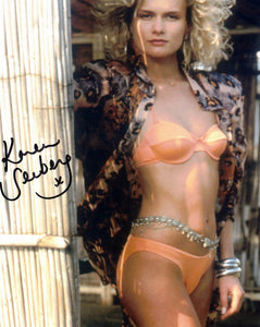 KAREN SEEBERG - Harem girl in The Living Daylights James Bond - hand signed