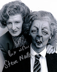 STEVE NALLON - Margaret Thatcher - Spitting Image - hand signed 10 x 8 photo