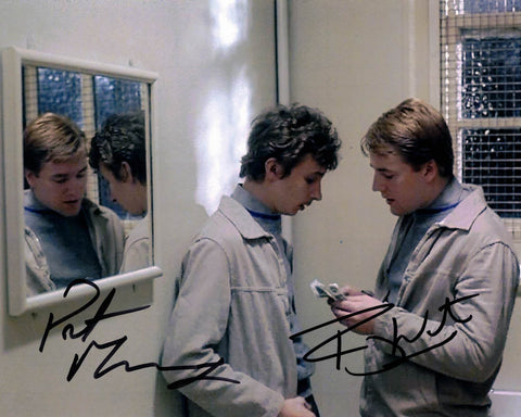 RAY WINSTONE & PATRICK MURRAY - Carlin & Douan in Scum - double hand signed 10 x 8 photo