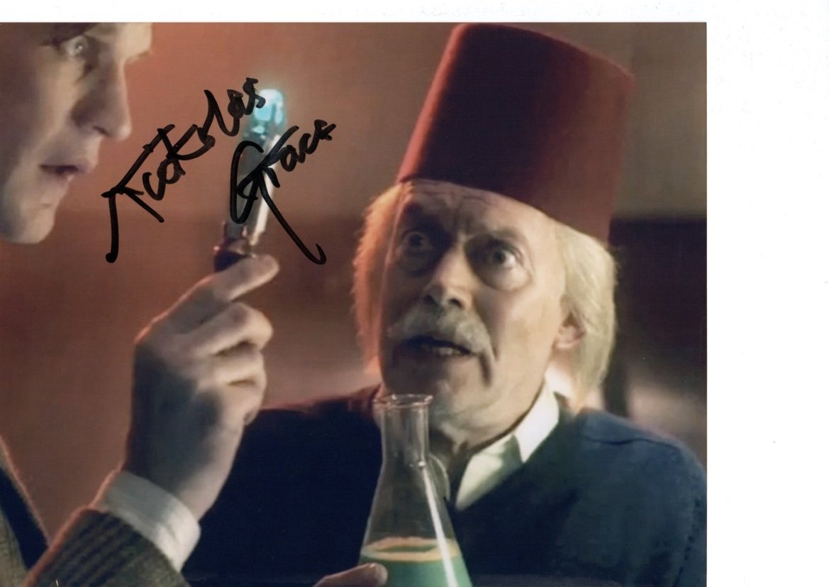 NICKOLAS GRACE - Einstein in Doctor Who - Death Is The Only Answer- hand signed 10 x 8 photo