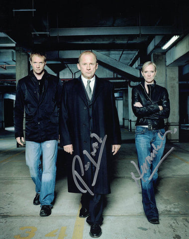 PETER FIRTH & HERMIONE NORRIS - Sir Harry Pearce & Ros Myers in Spooks (MI5) hand signed 10 x 8 photo